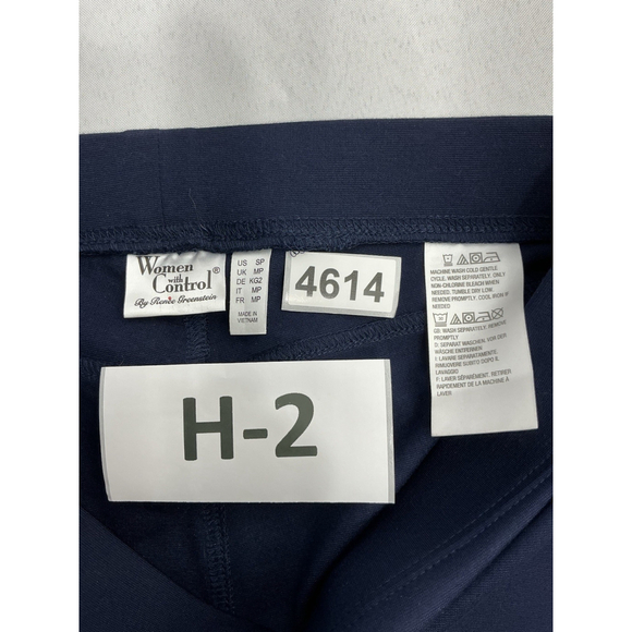 Womans Woman With Control Pull On Cropped Pants SP Navy Stretch - Picture 3 of 8